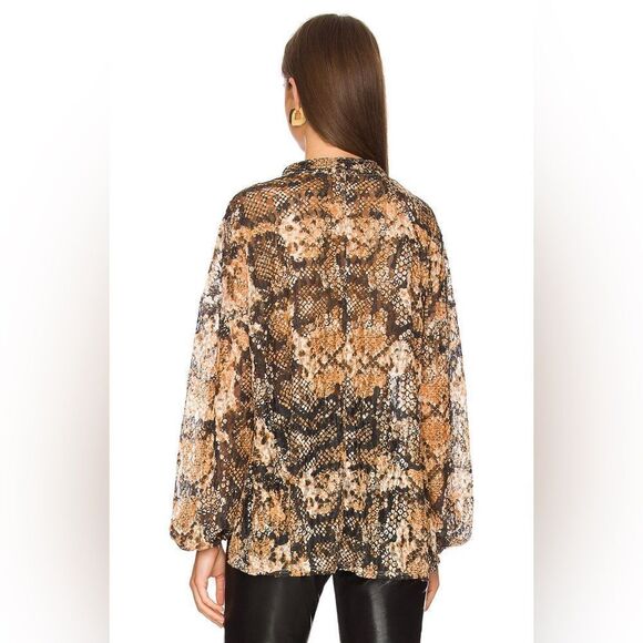 Free People Out For The Night Top in Snake Combo - Picture 3 of 15